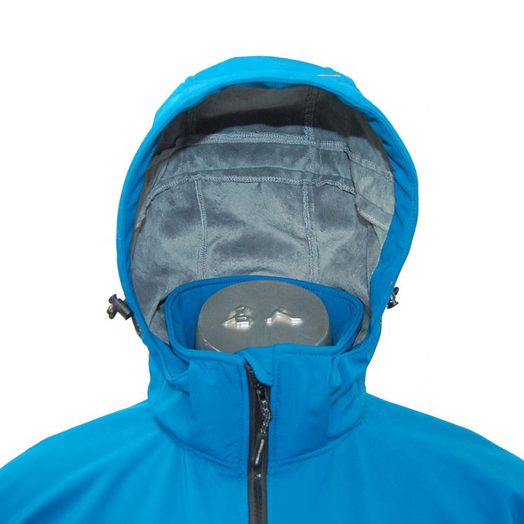 Mens Waterproof Softshell Jacket Thick Outdoor Coat Trekking Jacket Windbreaker With Detachable Hood