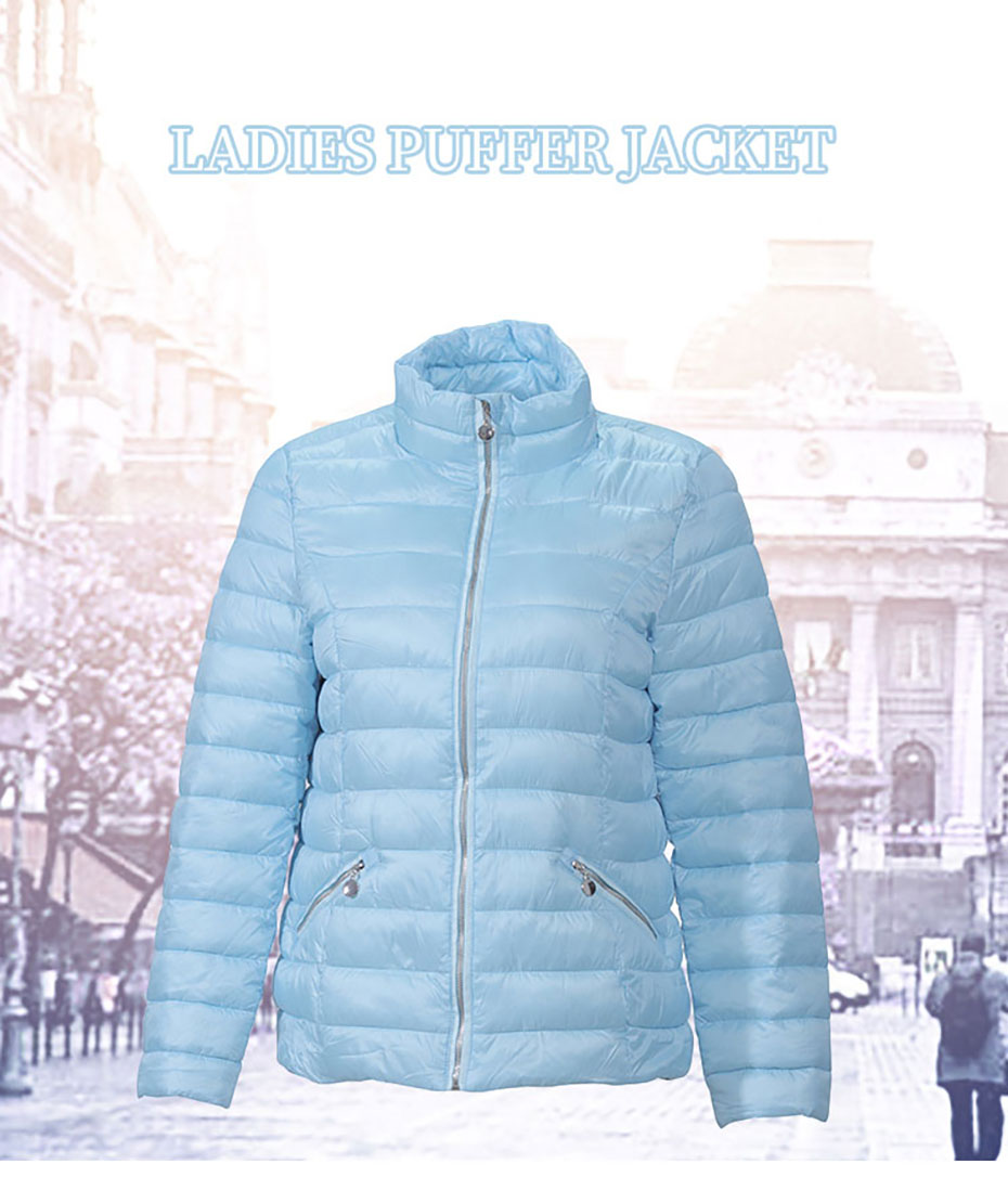 Custom Fashion Women Winter Sports Bomber Puffer Jacket women outdoor lightweight cozzy short coat
