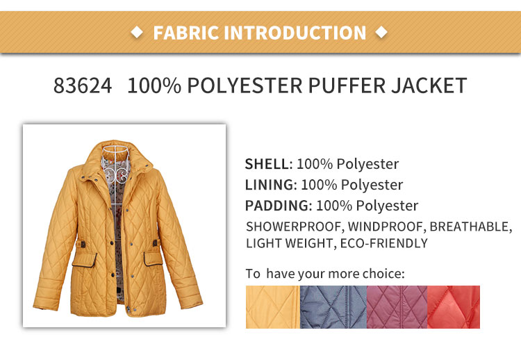 Womens Outdoor Jacket Winter Puffer Coat Quilted Padding Jacket With Waist Belt Oem Fashion Urban Jacket Custom Jacket With Digital Print Lining ladies lightweight puffer jacket