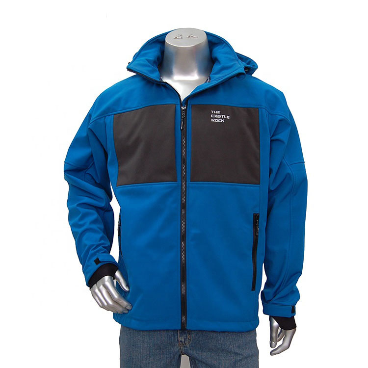 Mens Waterproof Softshell Jacket Thick Outdoor Coat Trekking Jacket Windbreaker With Detachable Hood