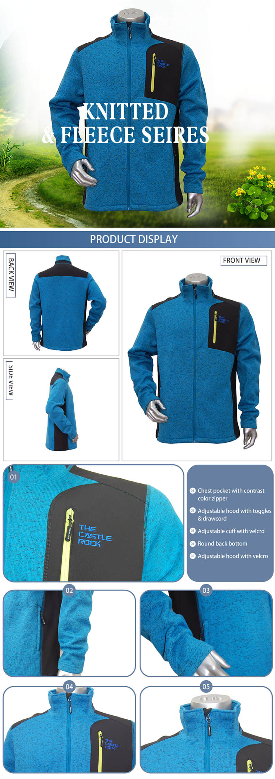 Mens outdoor hybrid jacket wholesale sherpa bonded Softshell Jacket In Autumn