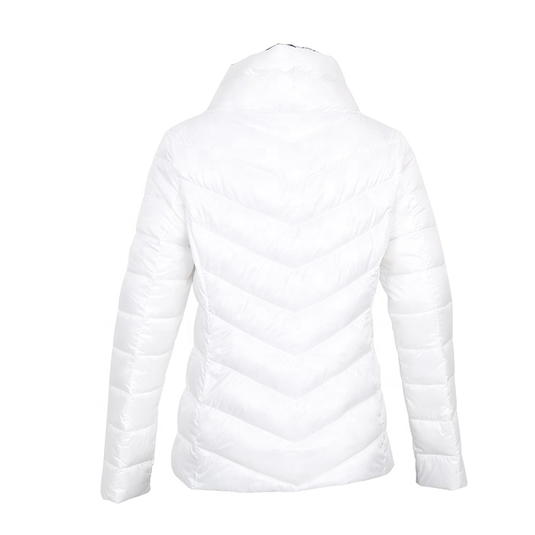 New Style Windproof Women Winter Wears Polyester Puffer Jacket Quilted Coat Light Weight Padded Coat Stylish Cardigan With Digital Print Lining womens outdoor lightweight short puffer coat