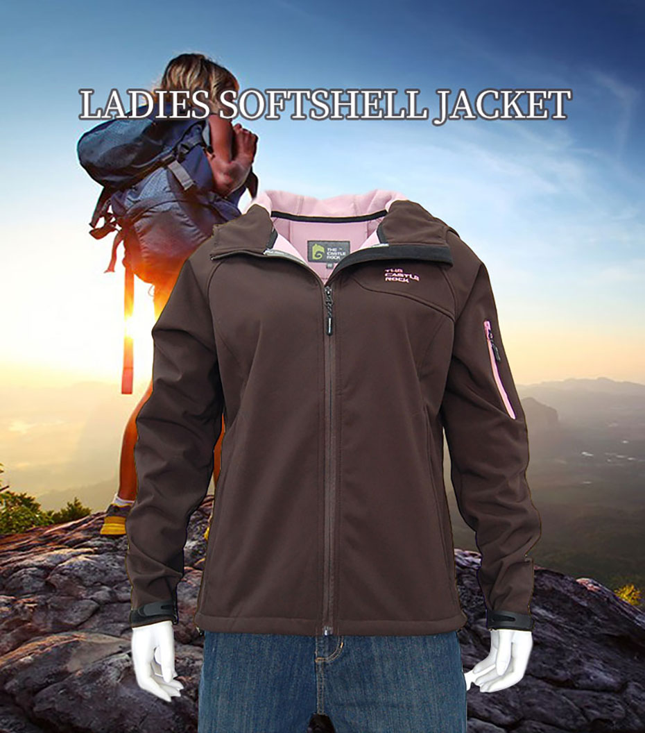 Womens Softshell Jacket New Design Outdoor Sports Jacket Cycling Waterproof Softshell Hoodies Custom Trekking Jacket